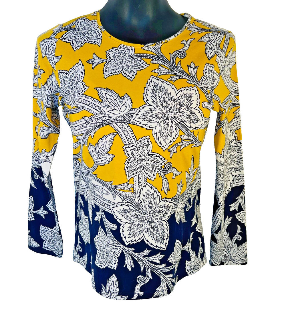 Talbots - NWOT Tunic Top Women's Petite S Long Sleeve Round Neck Knit
